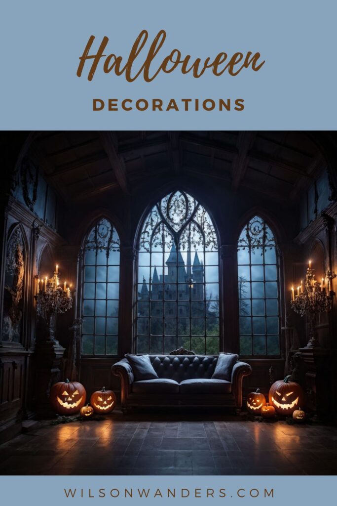 halloween decorations bats witches spiders cobwebs spooky 