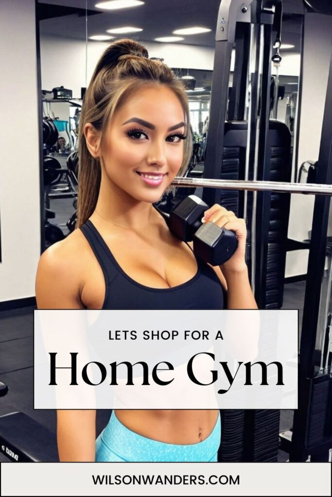 home gym fitness dumbbells resistance bands yoga mat treadmill stationary bike mirrors sound system goals videos music steps