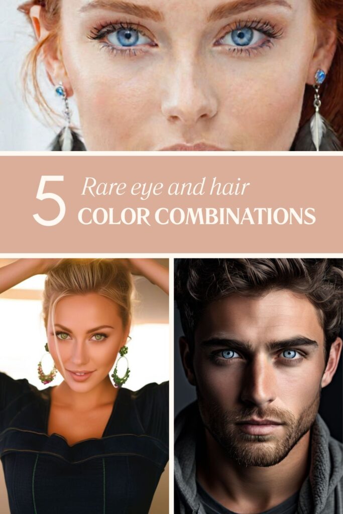 red hair blue eyes color combinations rare 