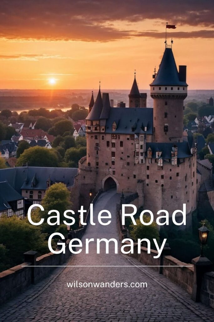 castle road germany travel middle ages fairytale palaces scenic history 