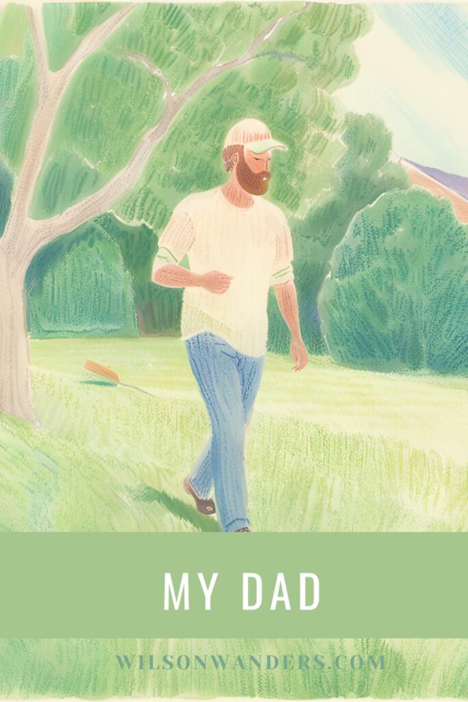 dad working in yard