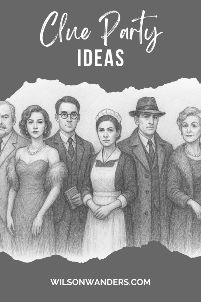 clue board game party